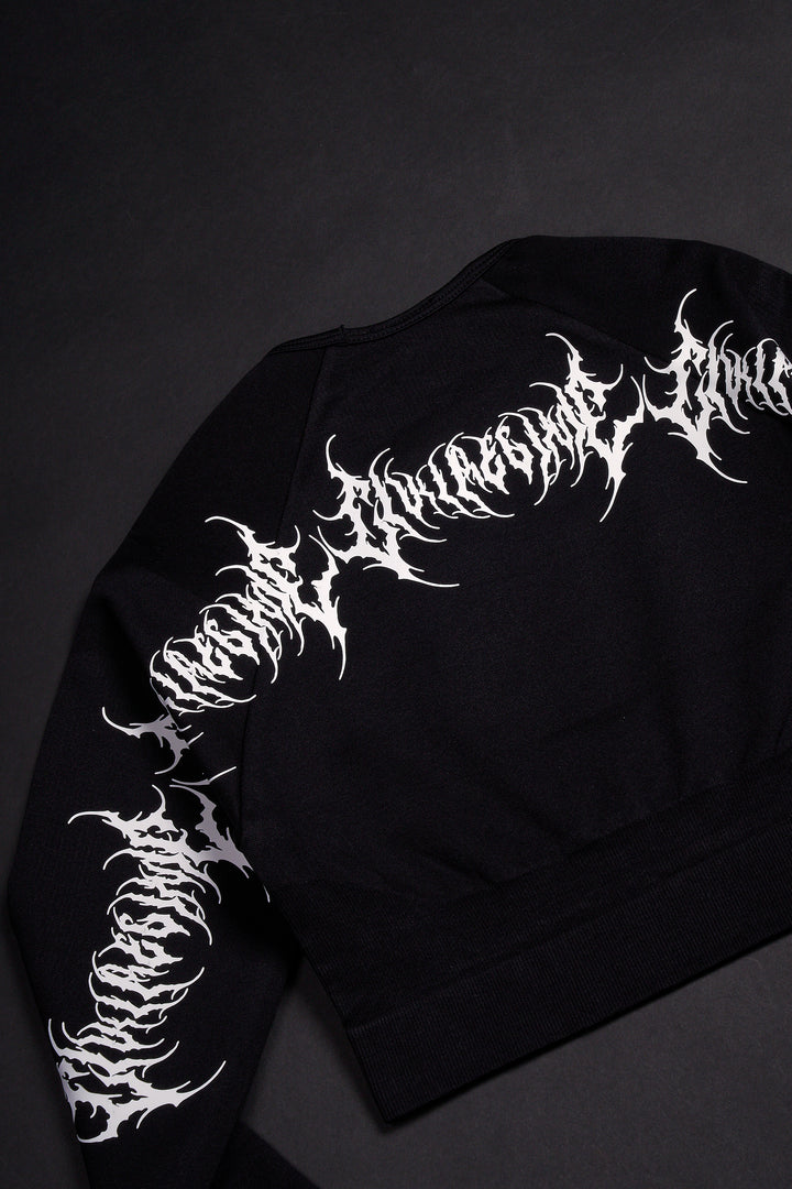 Rise Up Seamless L/S Top in Black