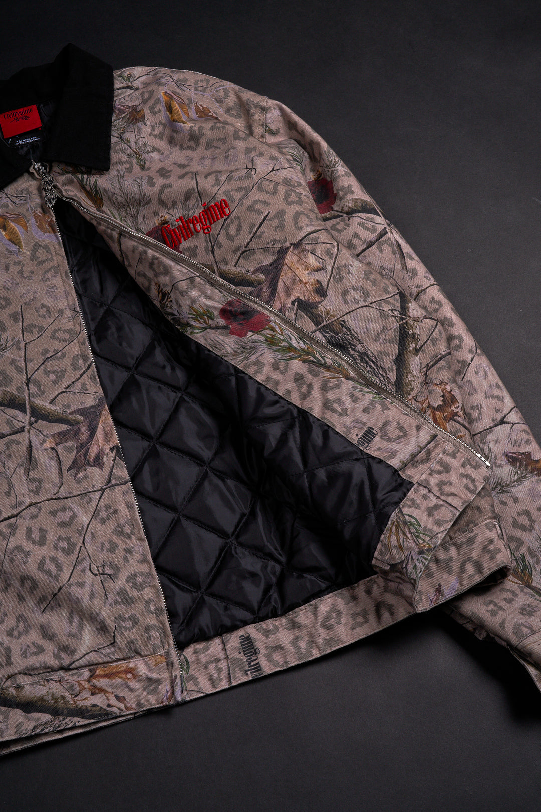 Rise From Concrete Gas Jacket in Real Leopard Camo