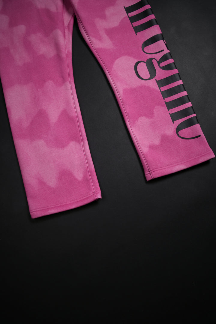 Echo Wide Leg Fleece Pants in Echo Print