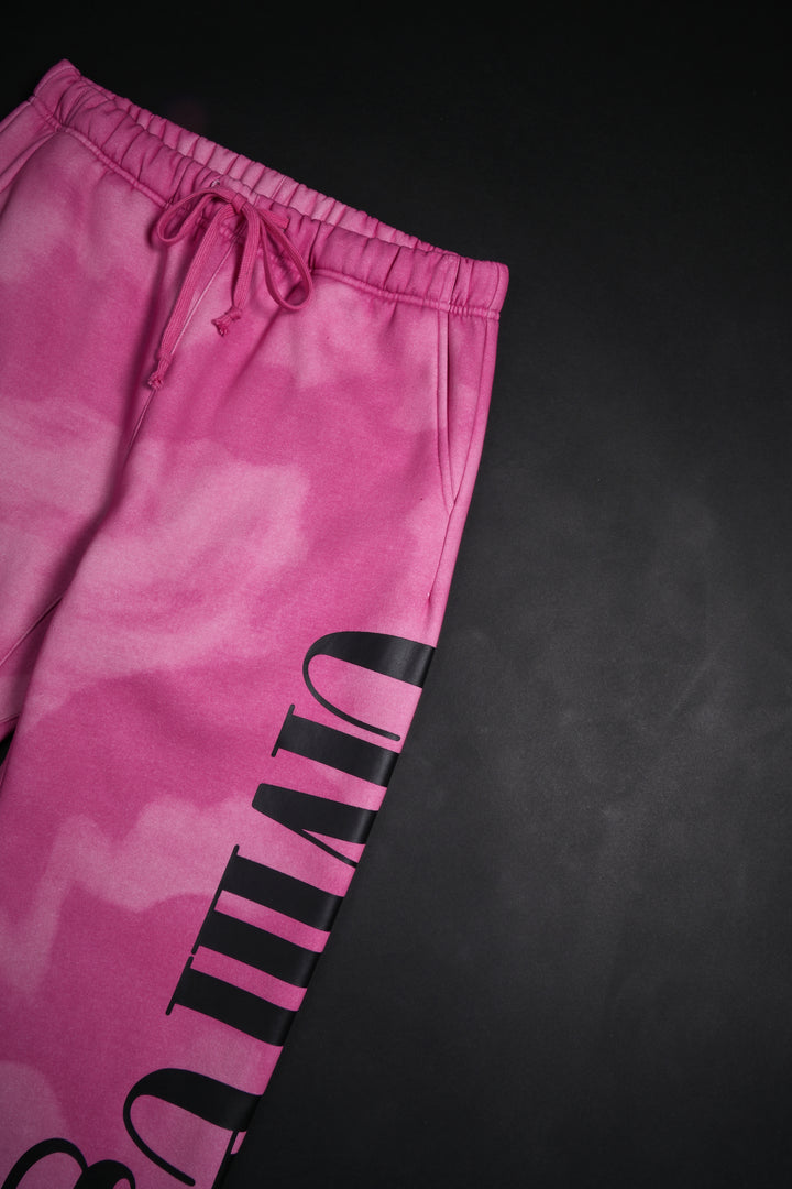 Echo Wide Leg Fleece Pants in Echo Print