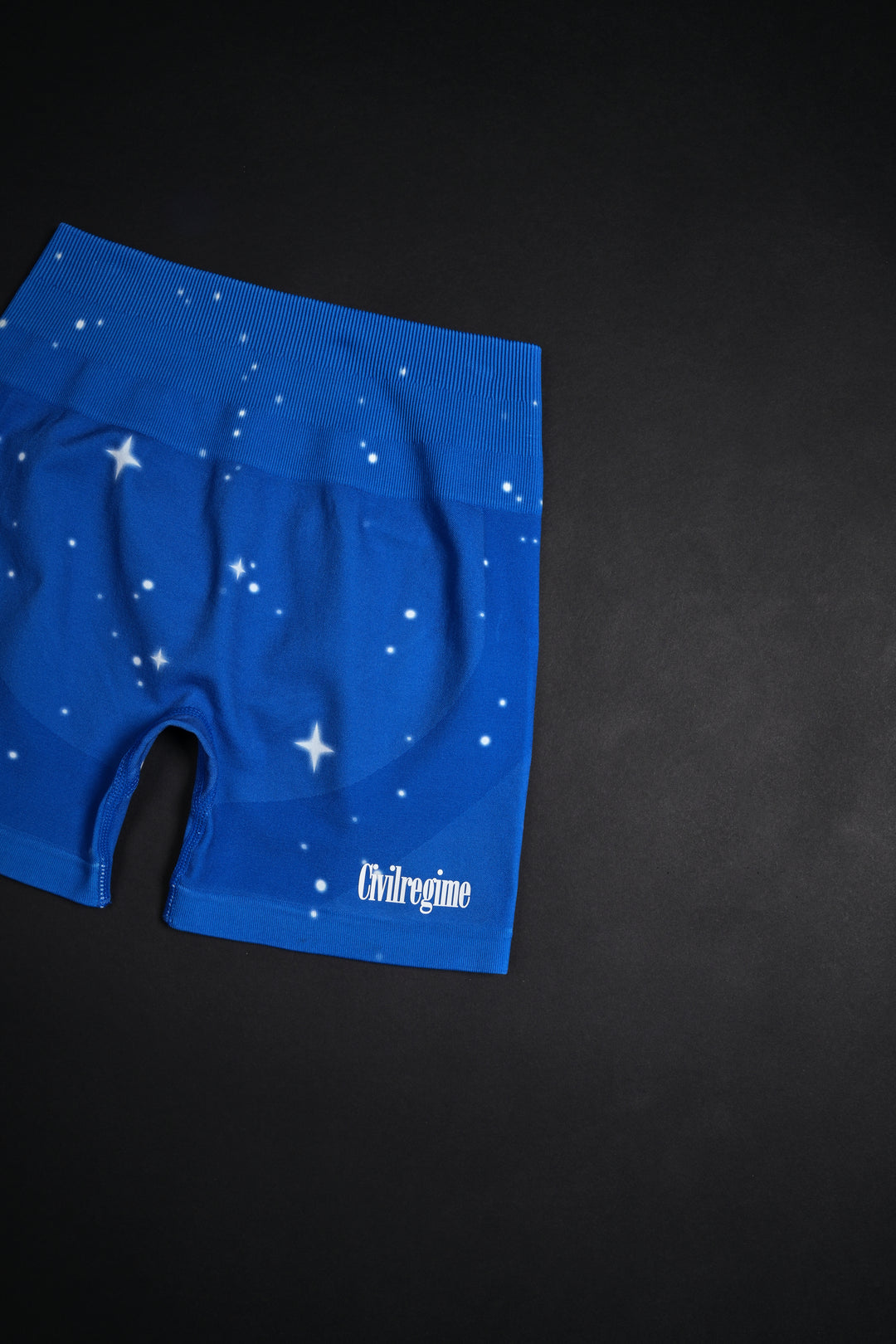 Stardust Shimmer Kelly Seamless Shorts in Royal Blue