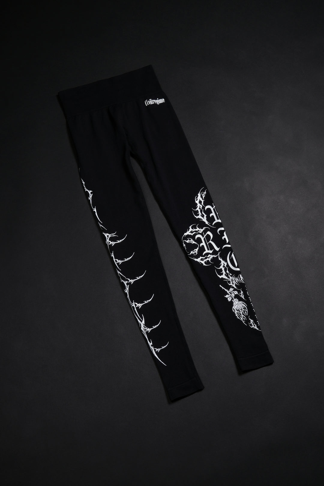 Sinister Bloom Kelly Seamless Scrunch Leggings in Black