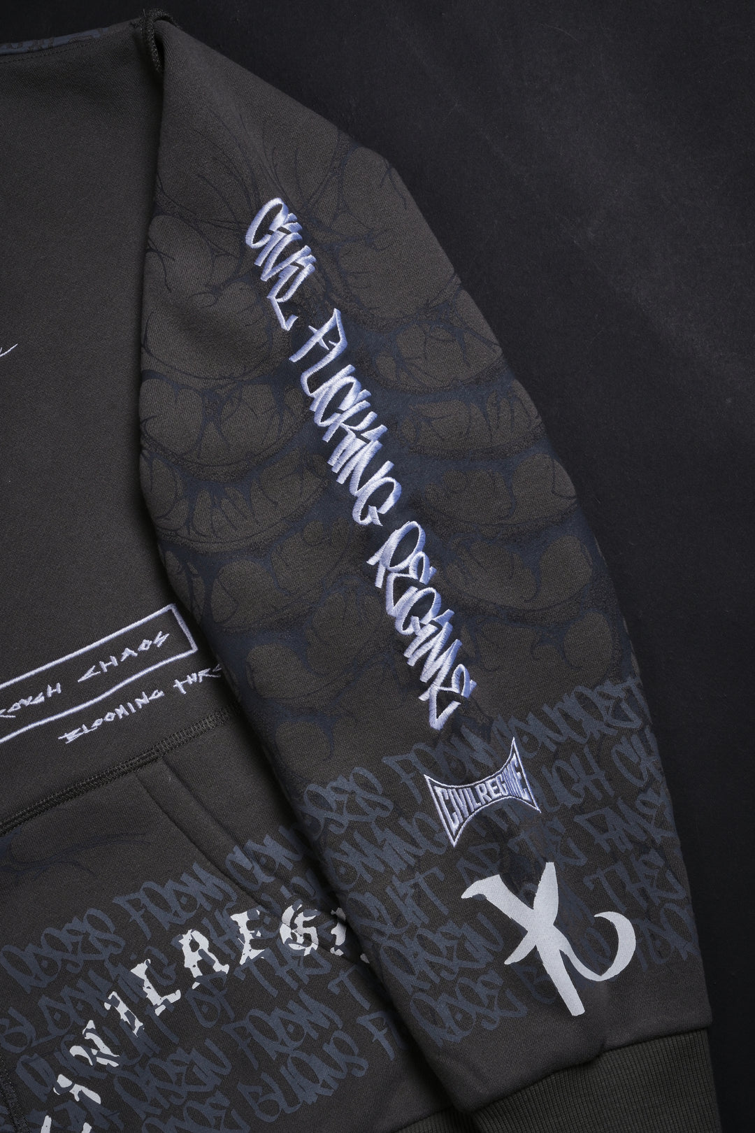 Toy Civil Zip Up Hoodie in Vintage Ashes