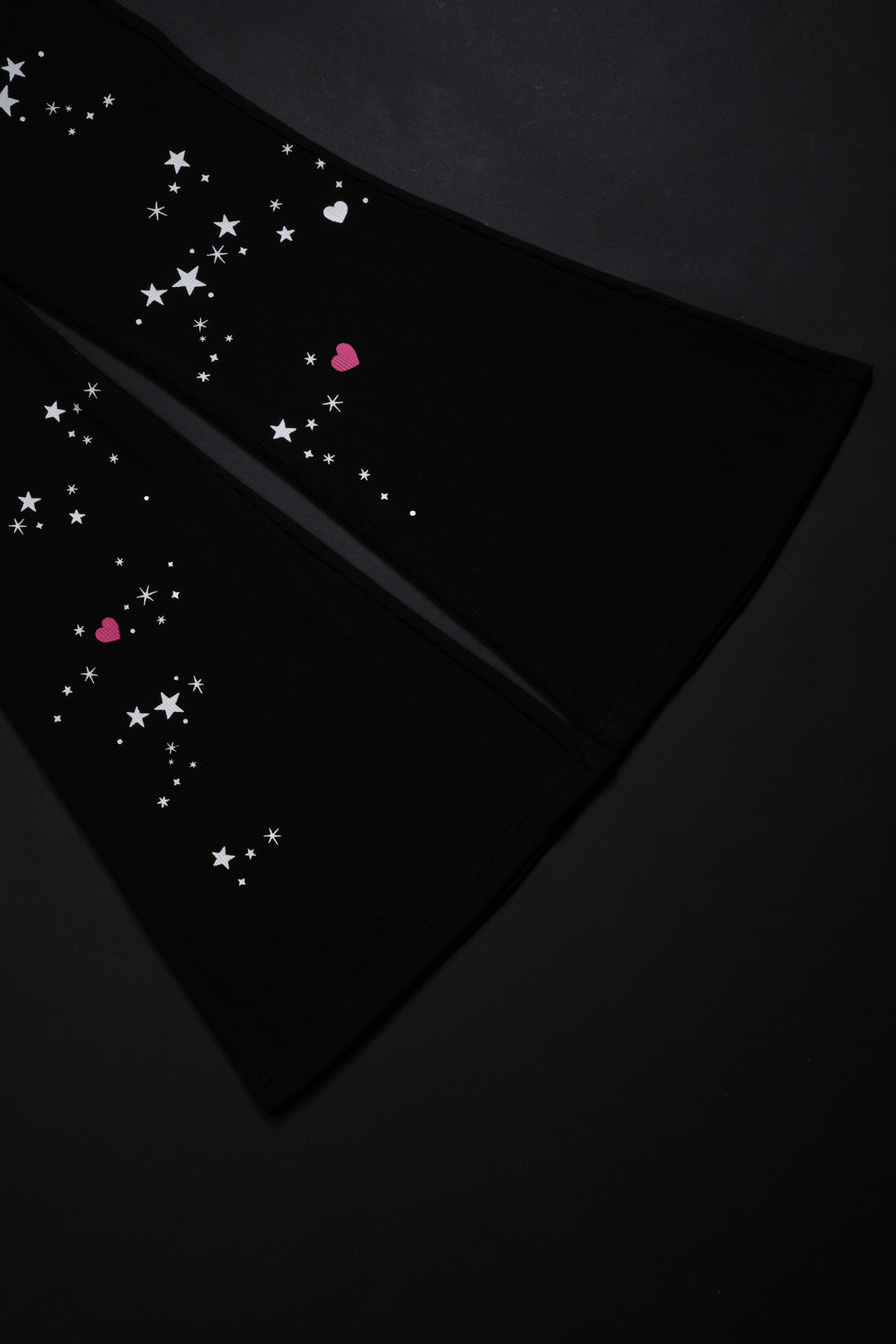 Contamination Waffle Thermal Flared Leggings in Black