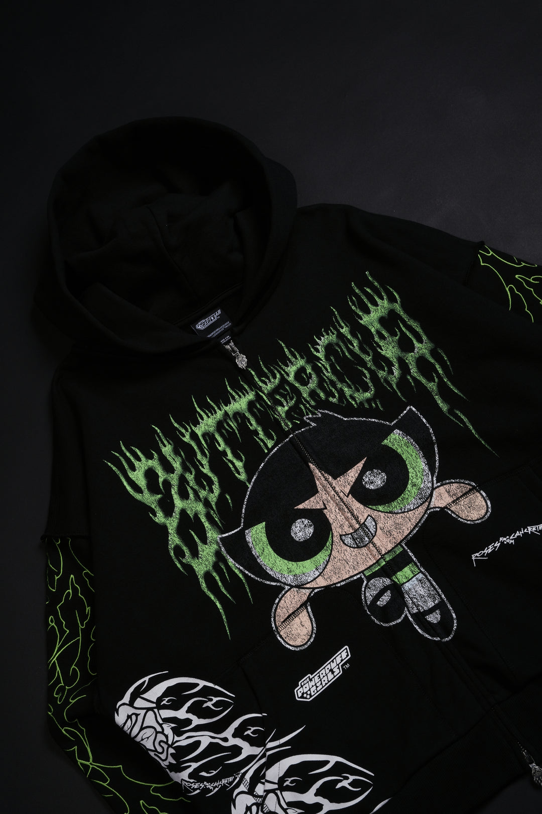 Buttercup Civil Zip Up Hoodie in Black