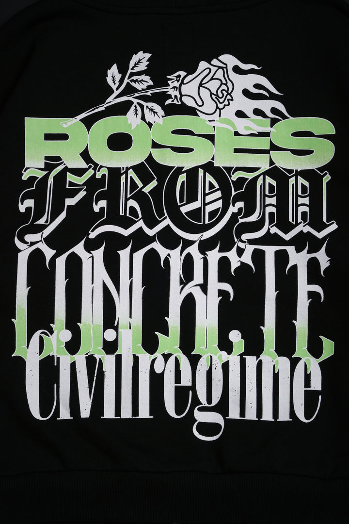 Buttercup Civil Zip Up Hoodie in Black