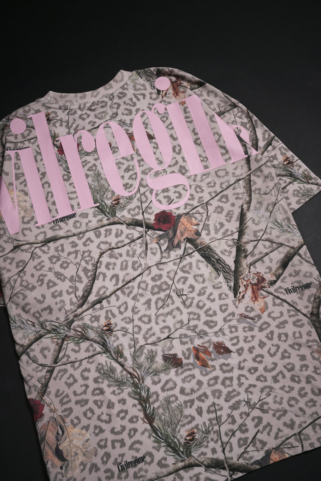 Concrete American Classic Oversized Tee in Real Leopard Camo