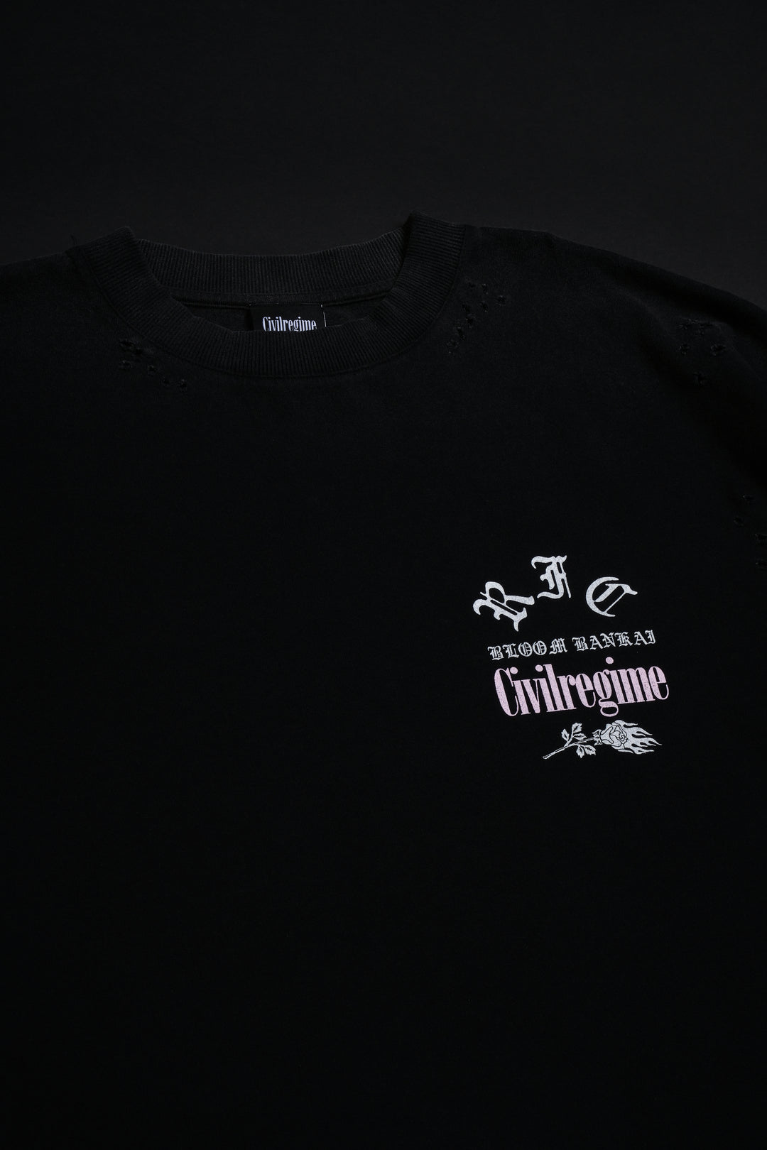 Mask On FMR Tee in Vintage Black