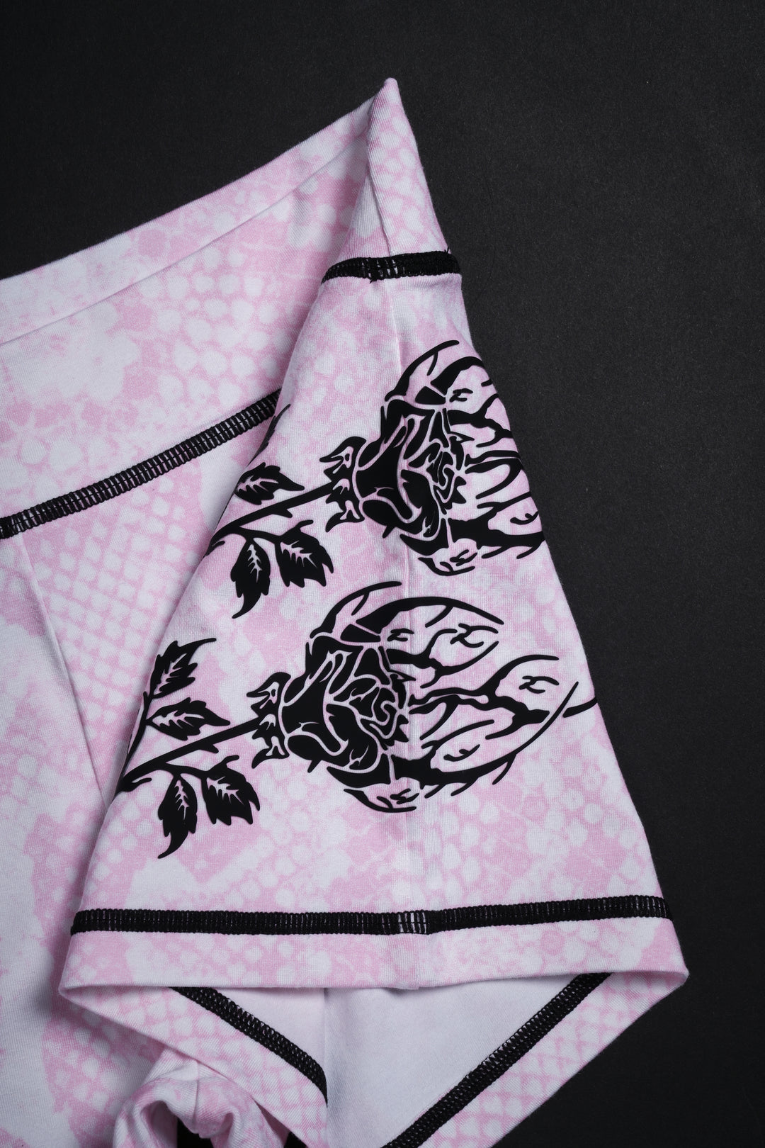 Serpent's Kiss Pookie Shorts in Baby Pink Snake