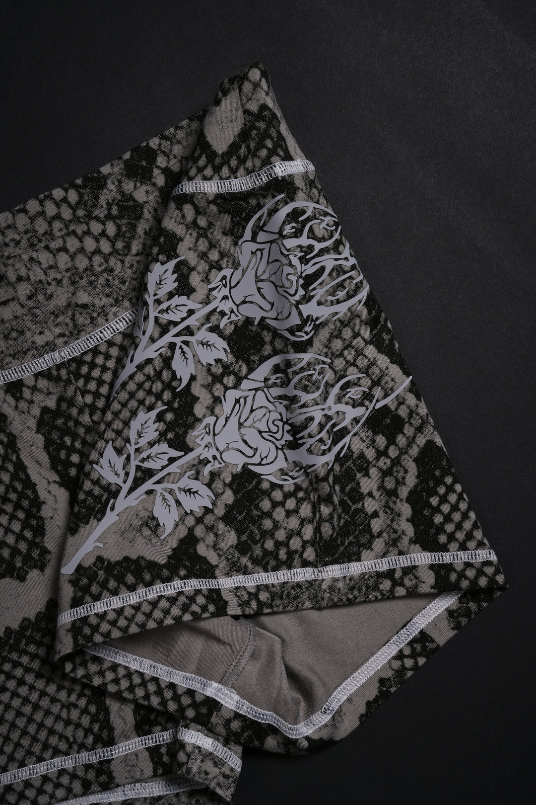 Serpent's Kiss Pookie Shorts in Tonal Black