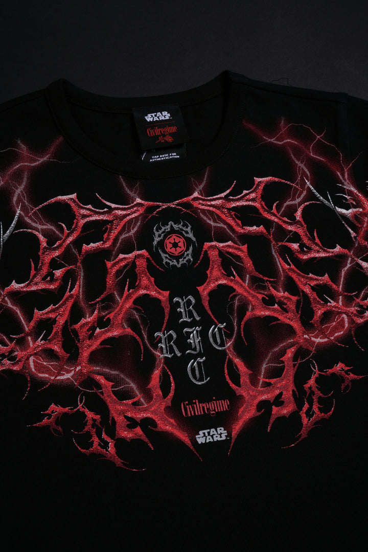 Fallen Star Baby Tee in Black