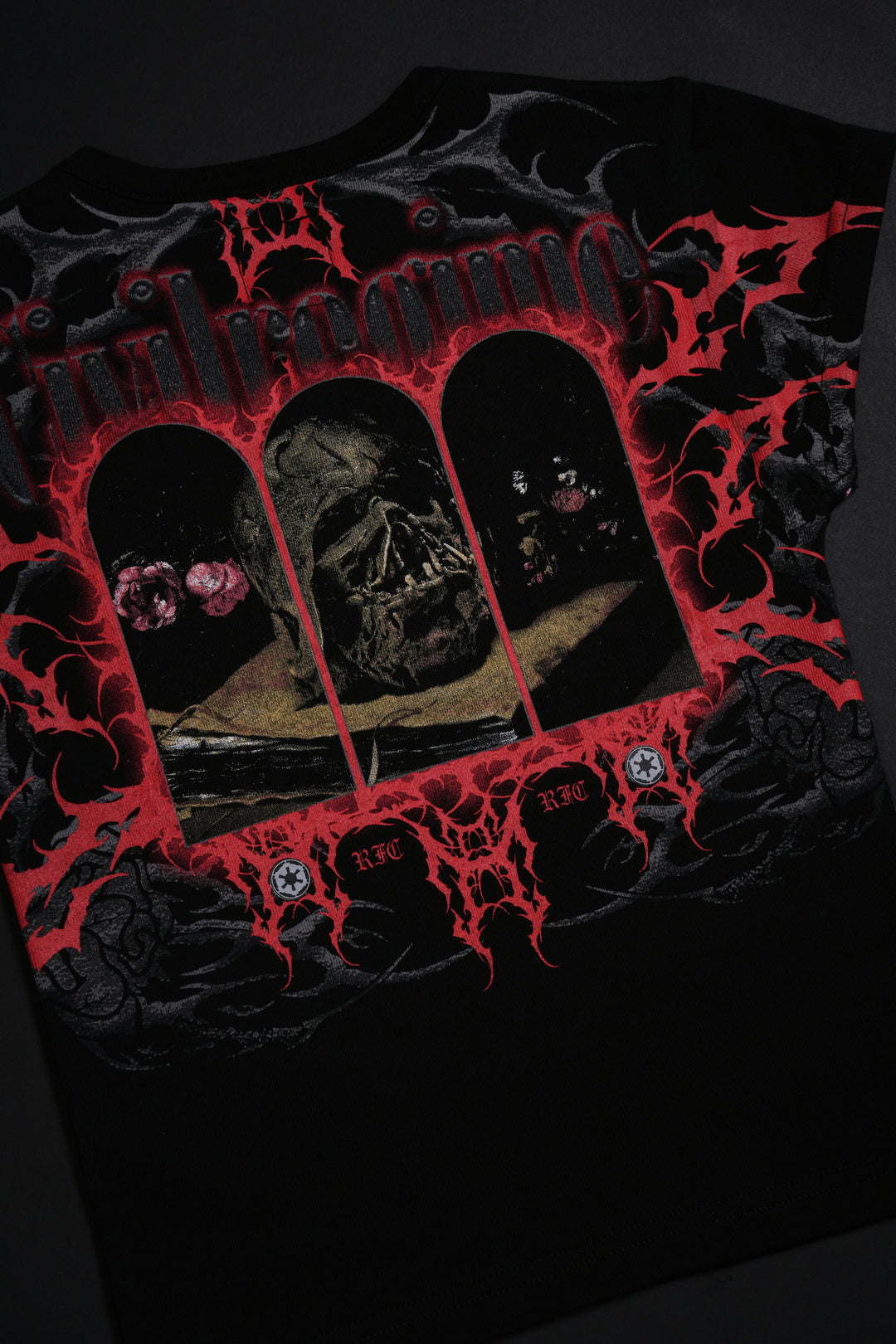 Fallen Star Baby Tee in Black