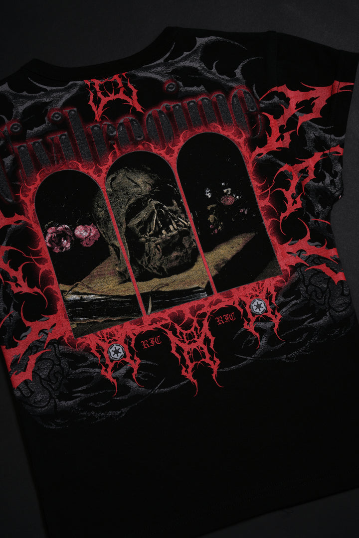 Fallen Star Baby Tee in Black