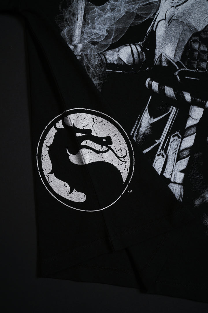 Raiden 199X "Side By Side" Oversized Tee in Black