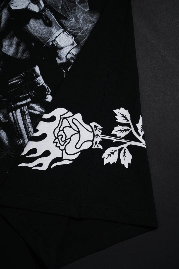 Scorpion 199X "Side By Side" Oversized Tee in Black