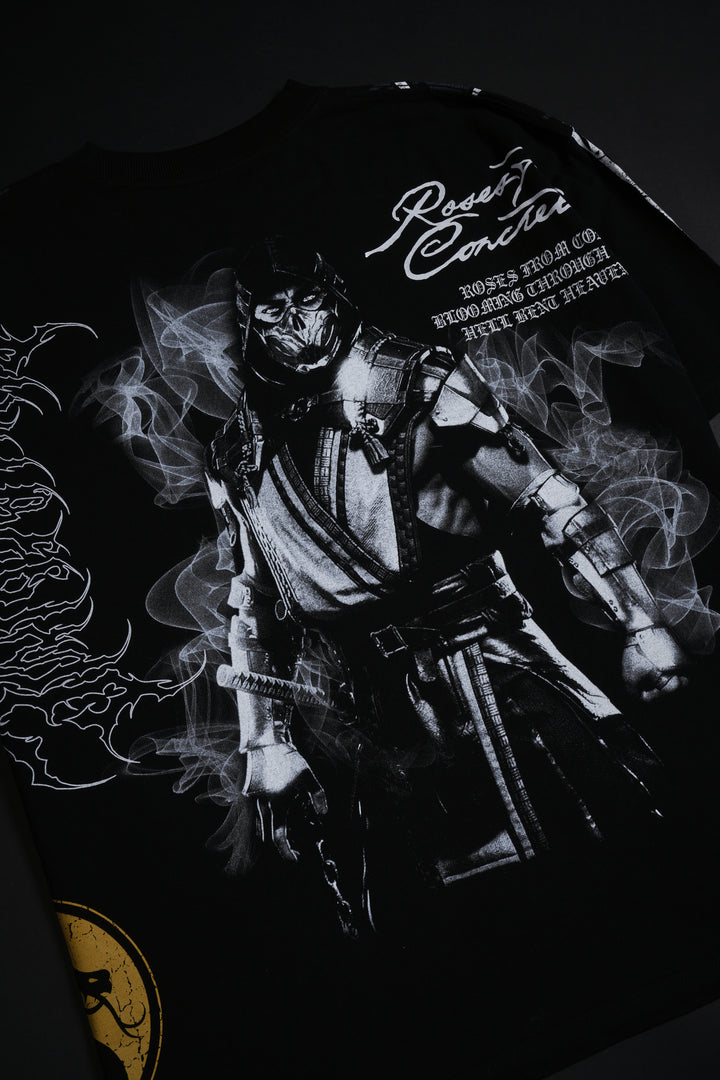 Scorpion 199X "Side By Side" Oversized Tee in Black