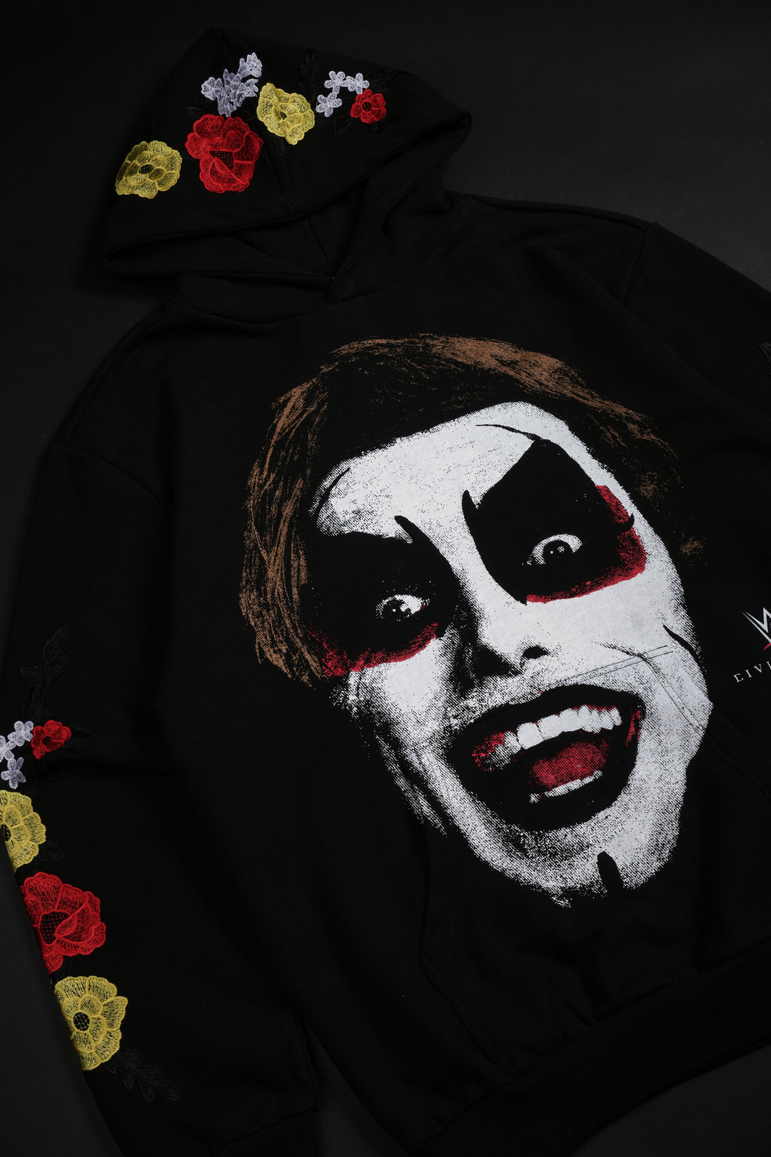 Cursed Forever Indie Rose Hoodie in Black