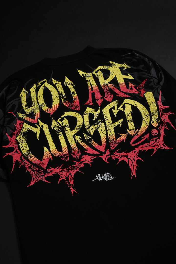 You Are Cursed American Classic Oversized Tee in Black