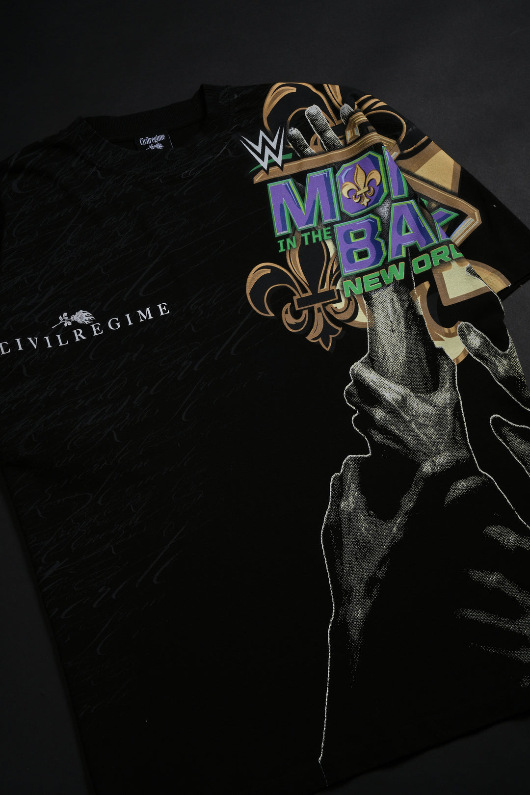 Money In The Bank American Classic Oversized Tee in Black