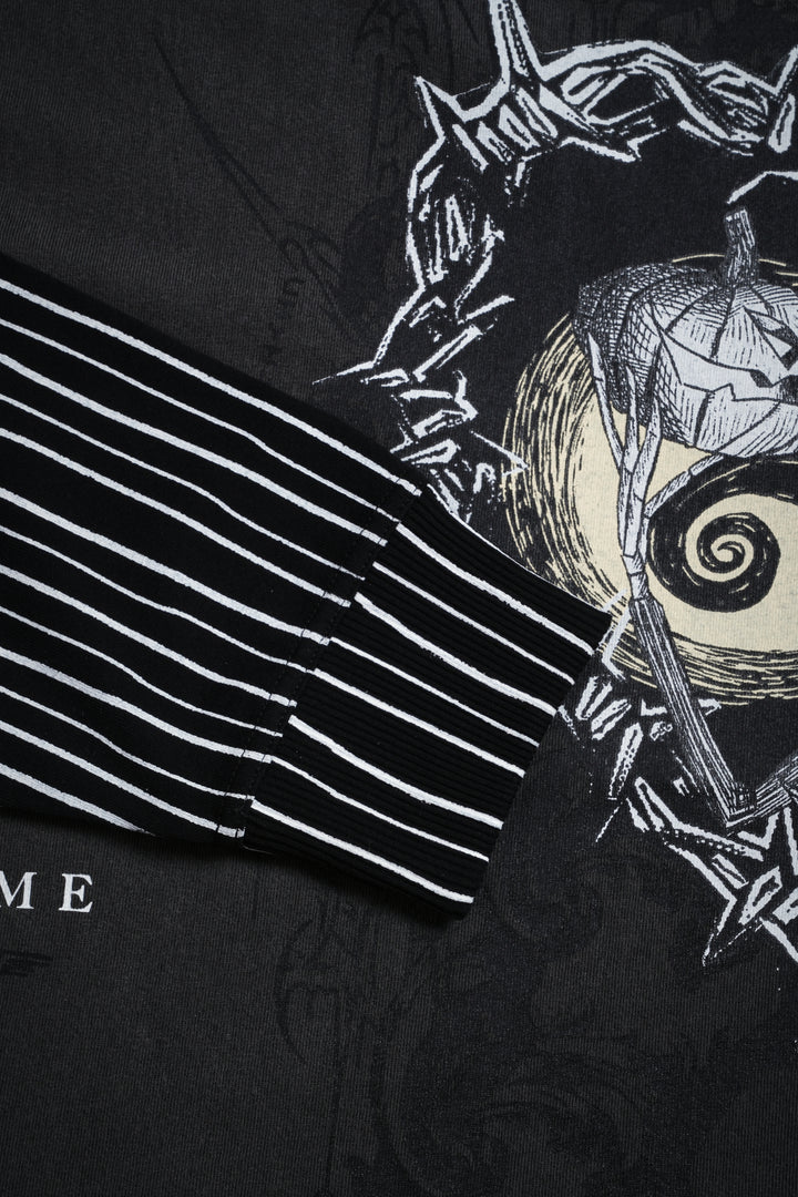 Pumpkin King 199X Jersey Twofer in Vintage Ashes/Black/White Pinstripe