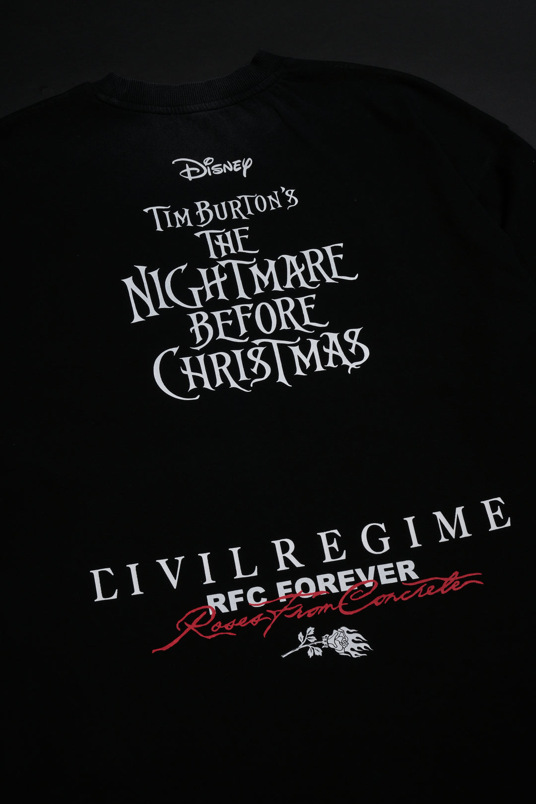 Vampire Teddy American Classic Oversized Tee in Vintage Black