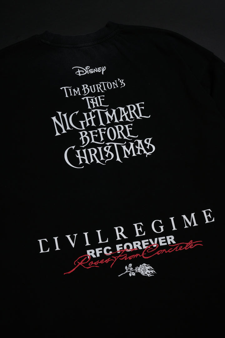 Vampire Teddy American Classic Oversized Tee in Vintage Black