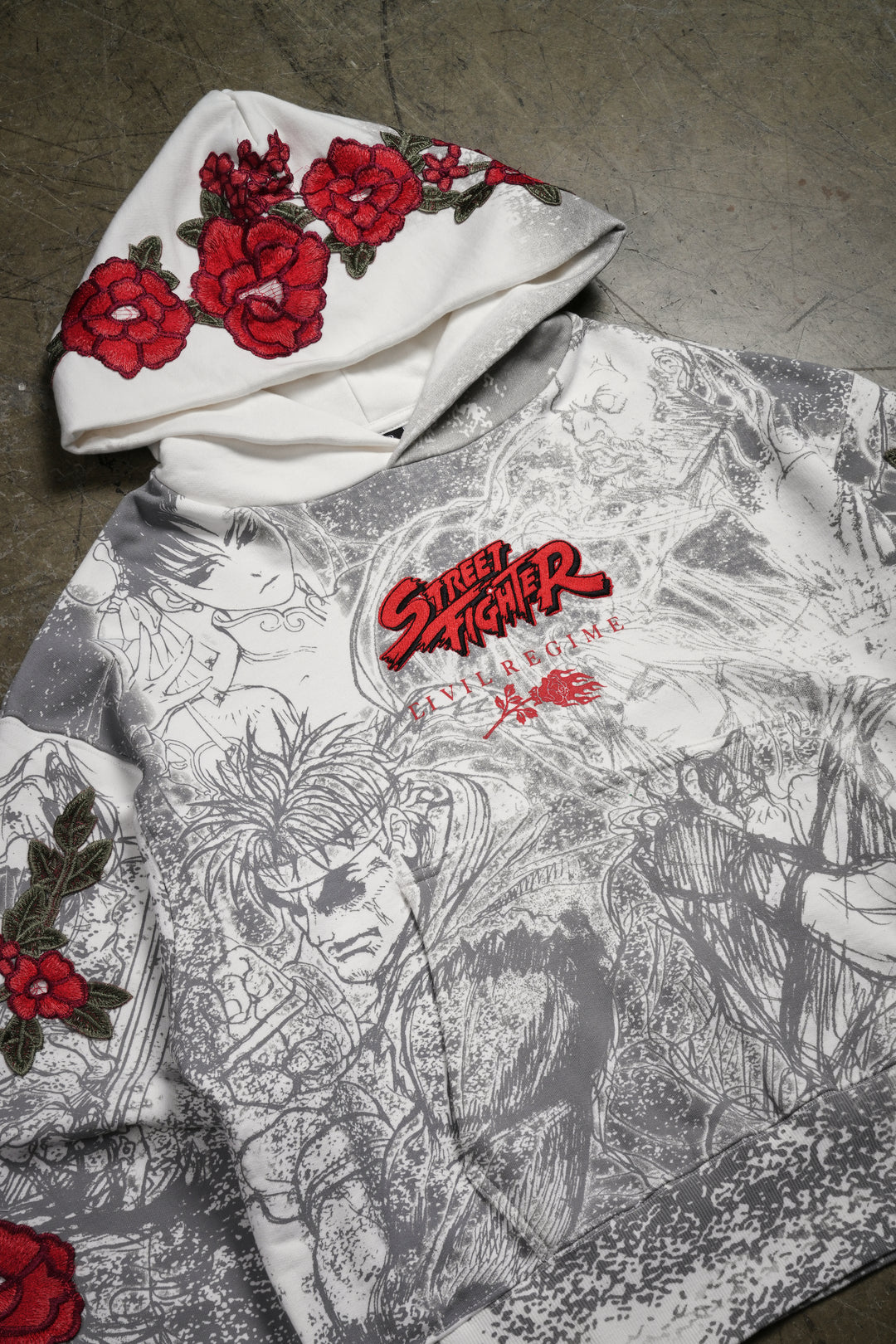 To Live Is To Fight Forever Rose Hoodie in Butter