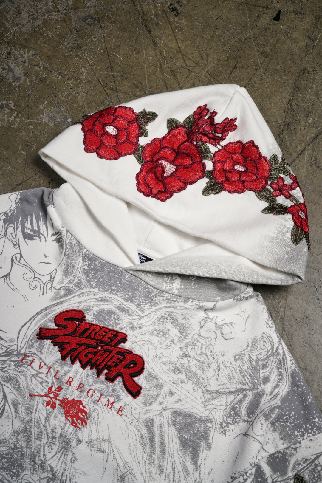To Live Is To Fight Forever Rose Hoodie in Butter