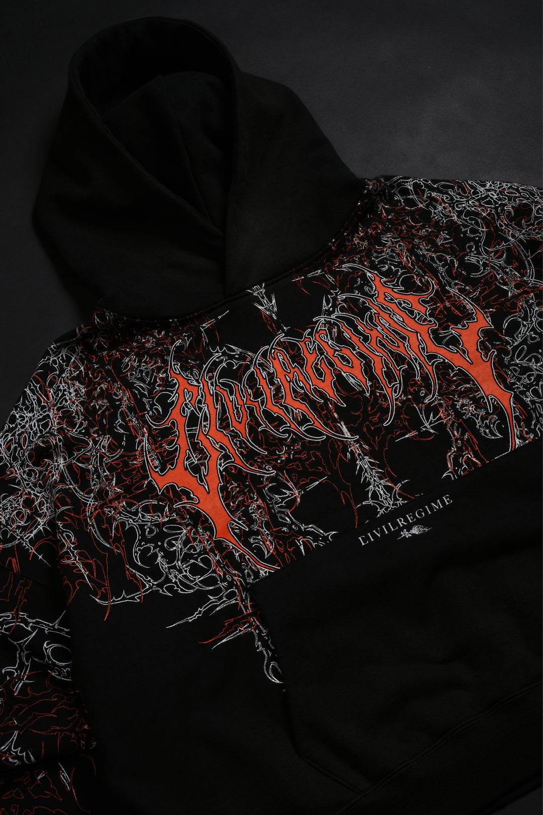 Lucid Odin Hoodie in Vintage Black/Hallow Orange