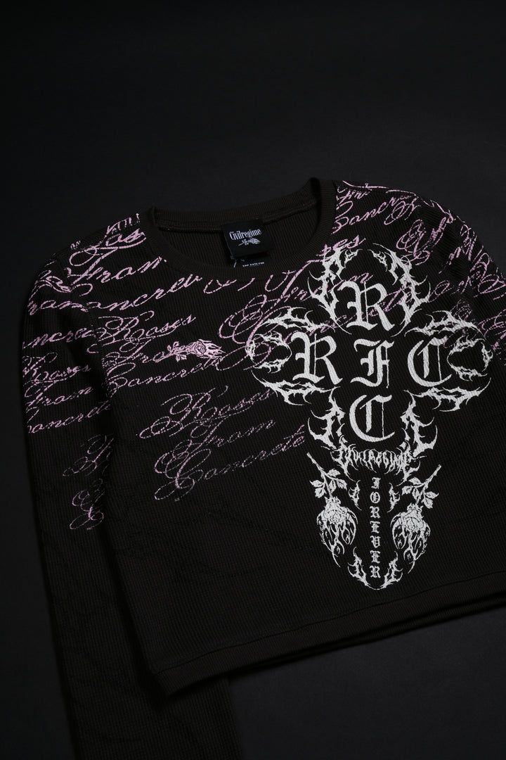 Civil Cross Crop Waffle Thermal in Brown