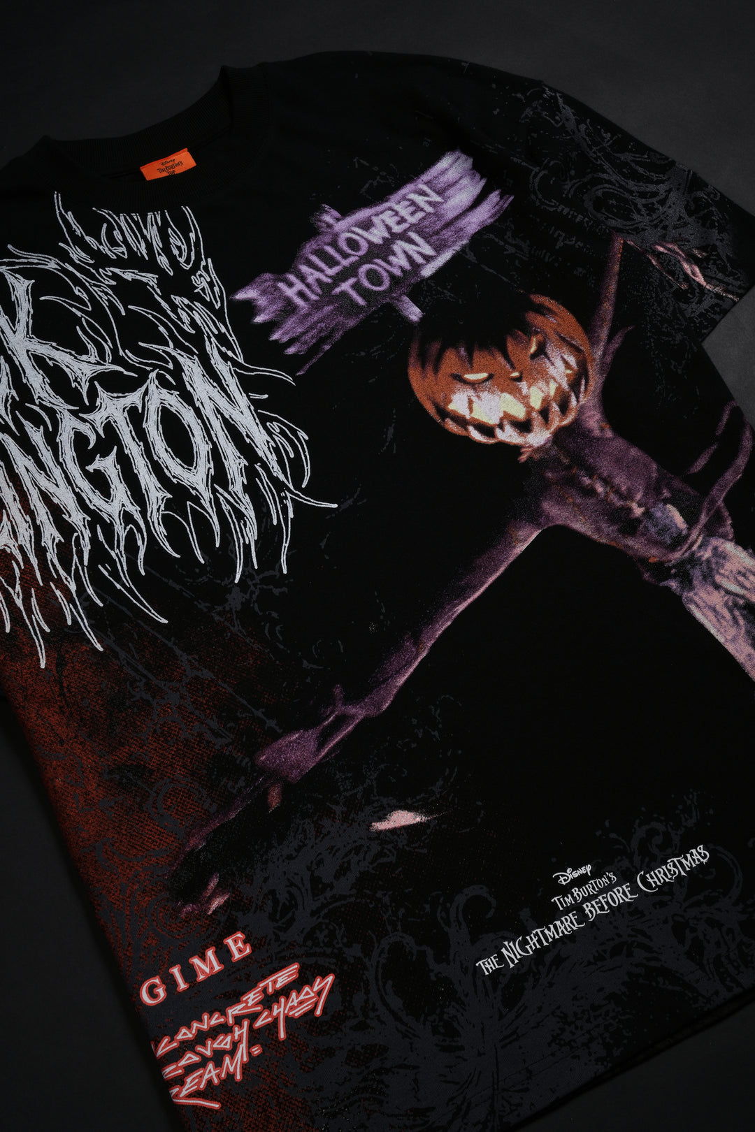 Halloween Chaos American Classic Oversized Tee in Black