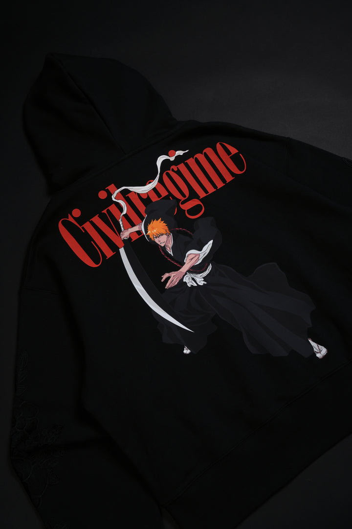 Chaos Inside Forever Hoodie in Vintage Black