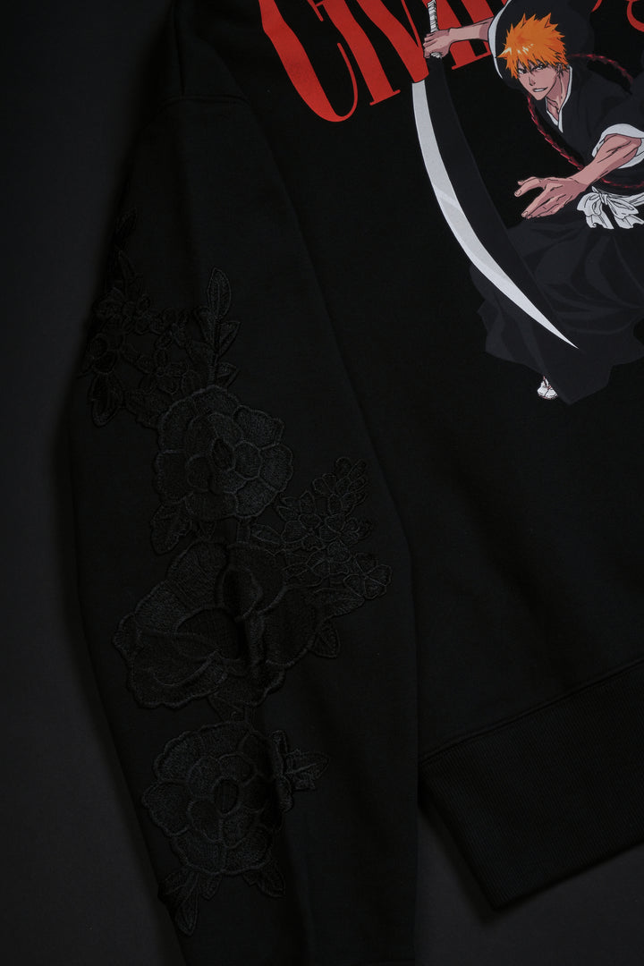 Chaos Inside Forever Hoodie in Vintage Black