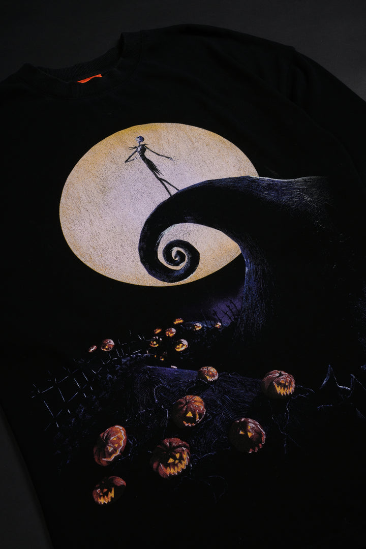 Moonlight Glow American Classic Oversized Tee in Vintage Black