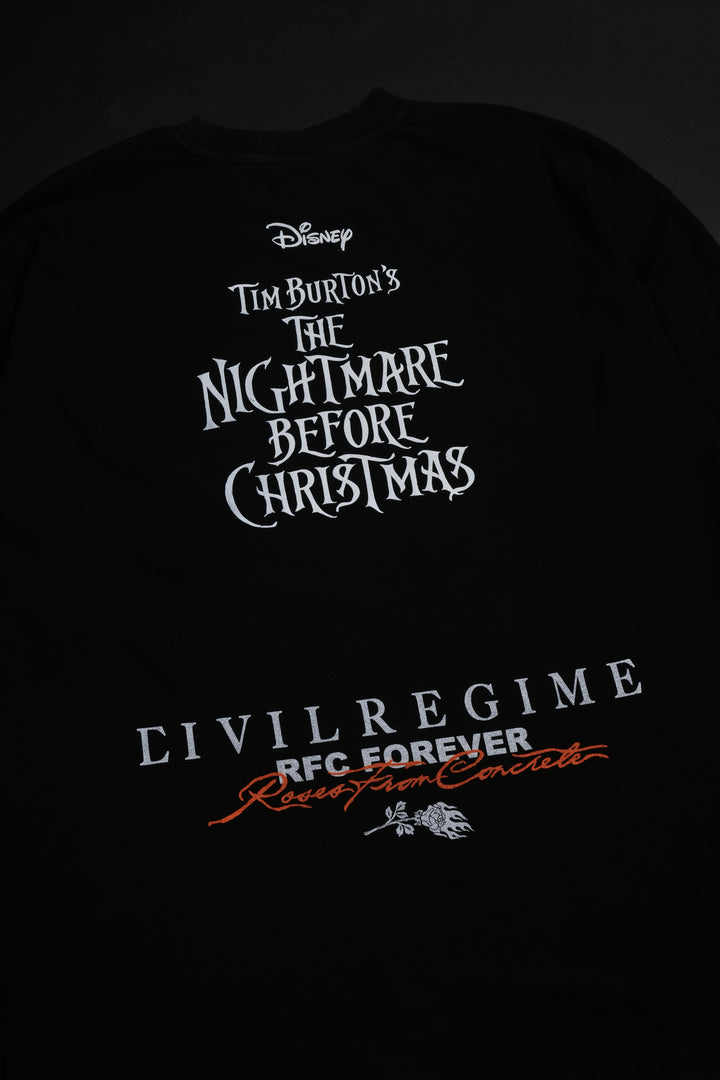 Moonlight Glow American Classic Oversized Tee in Vintage Black
