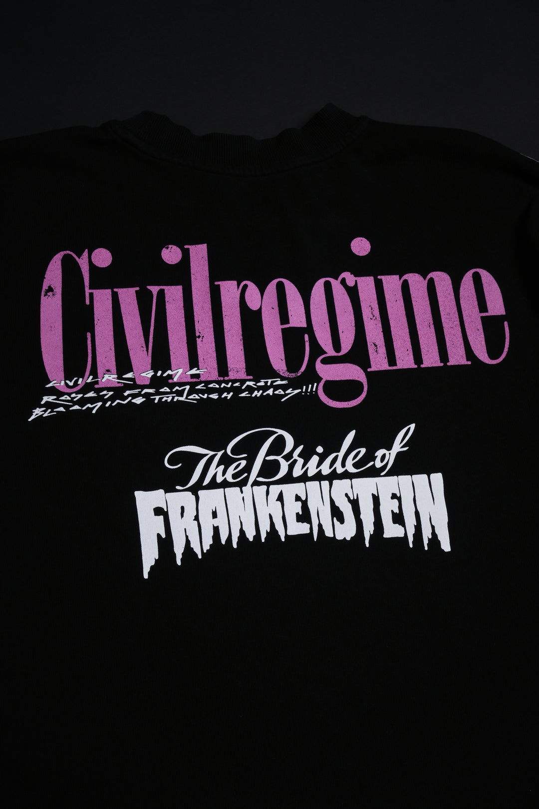 Bride Of Frankenstein American Classic Oversized Tee in Black