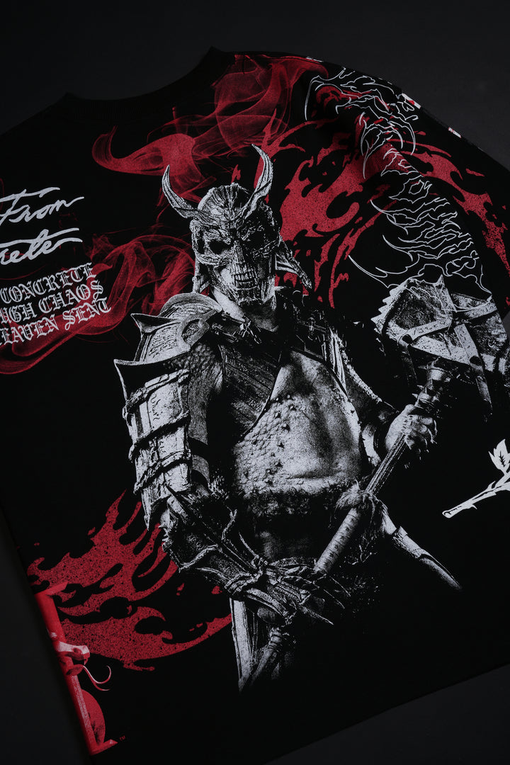 Shao's Chaos "Side By Side" 199X Oversized Tee in Black