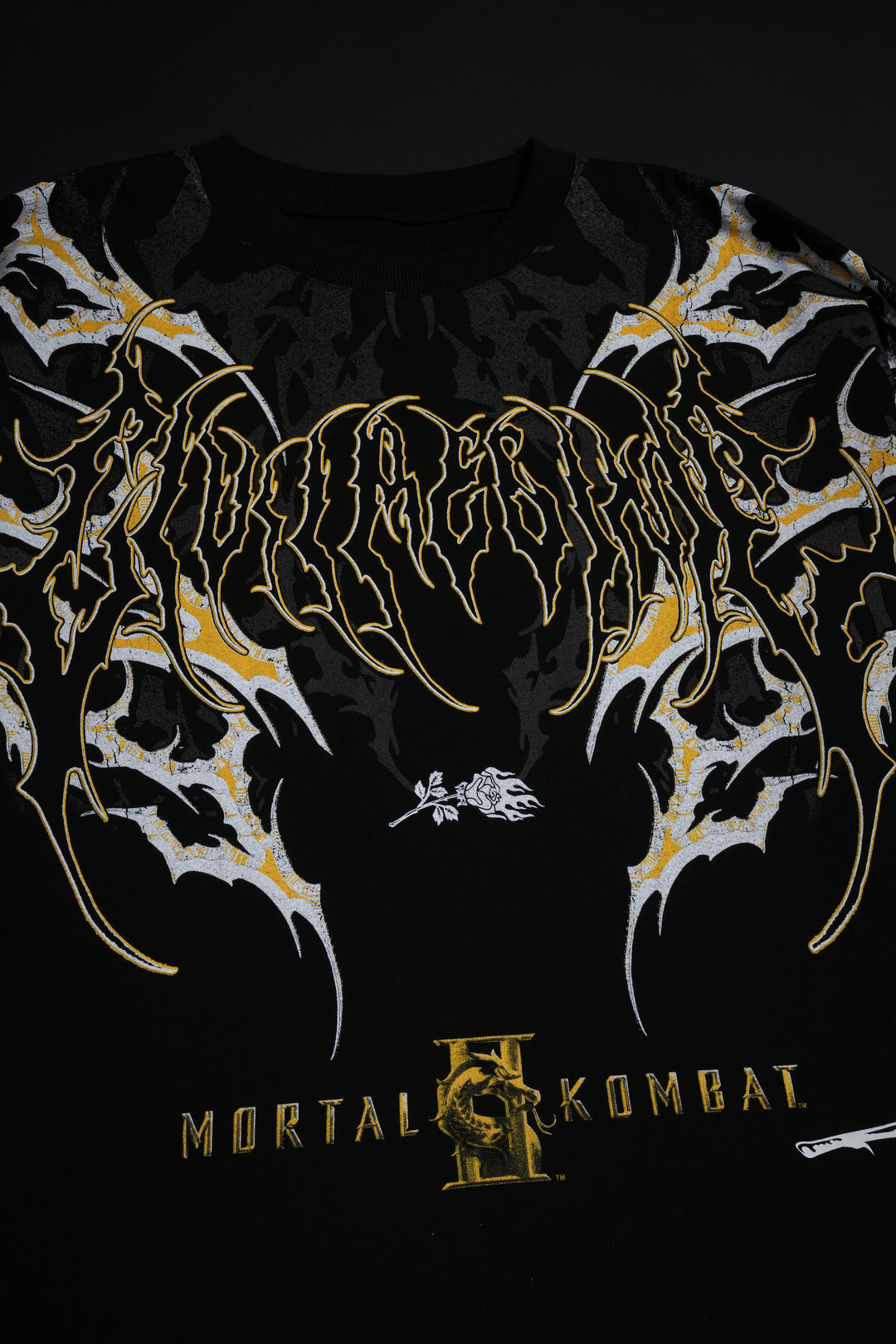THE CRACK HEAD THAT LABELED THIS WRONG PUT SCORP AND ITS ACTUALLY NOOB .. HES A LOSER AND HE JUST GOT FIRED Chaos "Side By Side" 199X Oversized Tee in Black