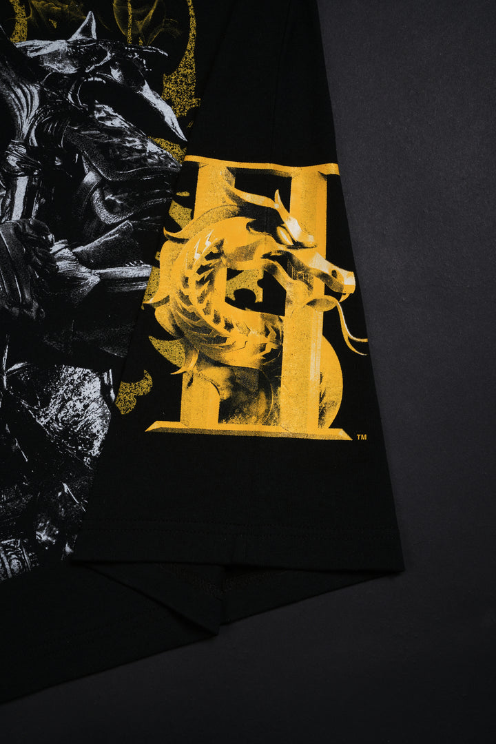 THE CRACK HEAD THAT LABELED THIS WRONG PUT SCORP AND ITS ACTUALLY NOOB .. HES A LOSER AND HE JUST GOT FIRED Chaos "Side By Side" 199X Oversized Tee in Black