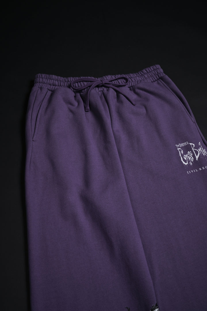 Bride Of Death Wraith Baggy Pants in Lavender Fade