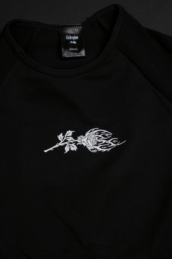 Chaos Core Kelly Seamless L/S Top in Black