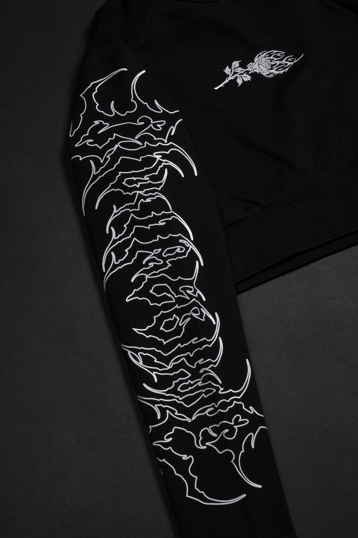 Chaos Core Kelly Seamless L/S Top in Black