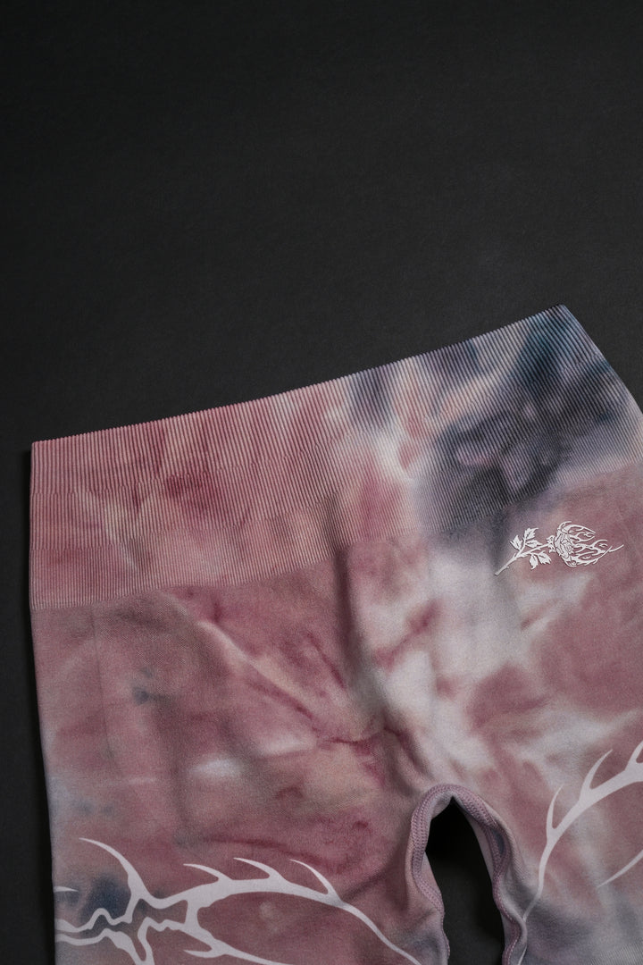 Heart's Eclipse Kelly Seamless Shorts in Rose Storm Wash