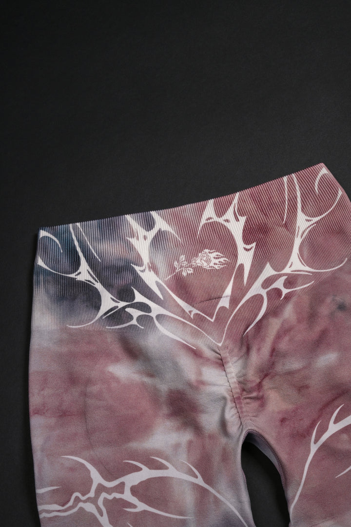 Heart's Eclipse Kelly Seamless Shorts in Rose Storm Wash