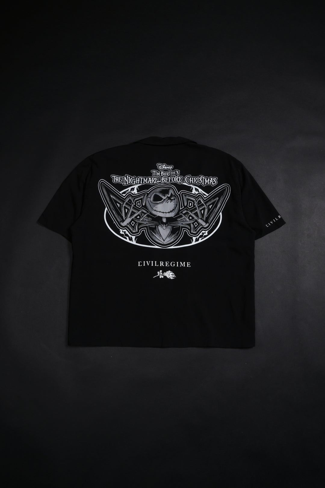 Bone Lane Cuban Collar S/S Shirt in Black