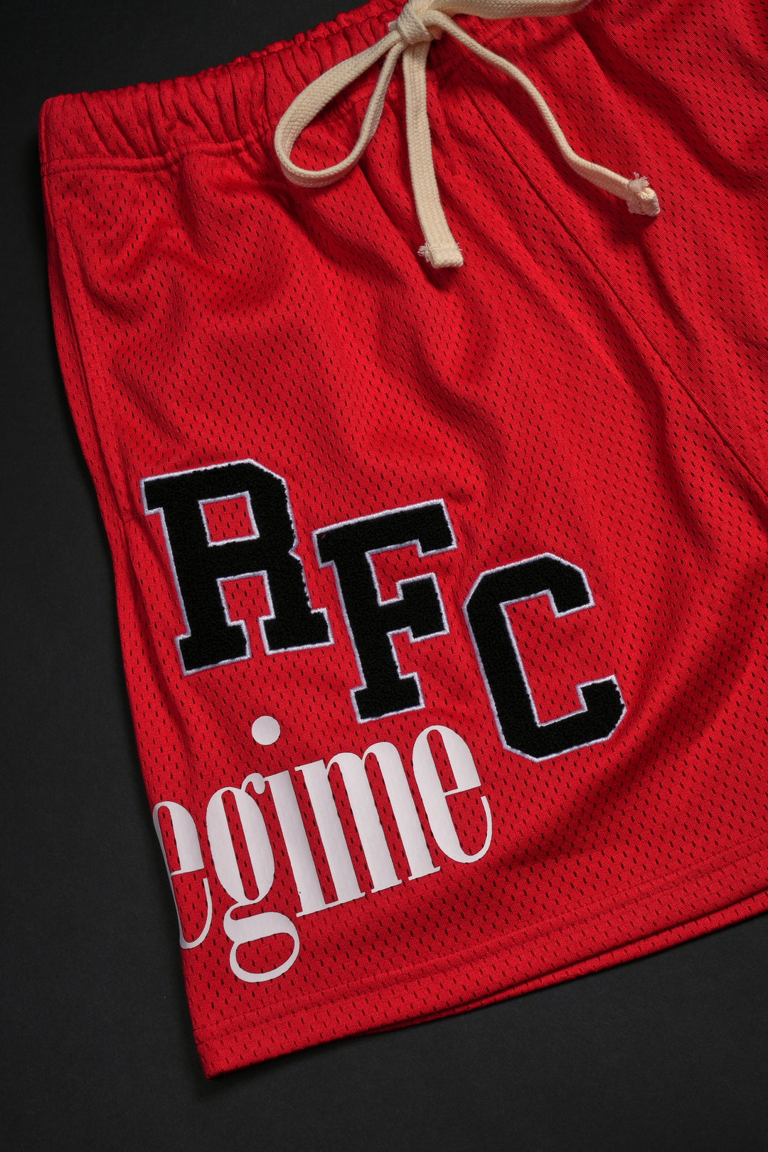 Mickey Mesh Shorts in Red