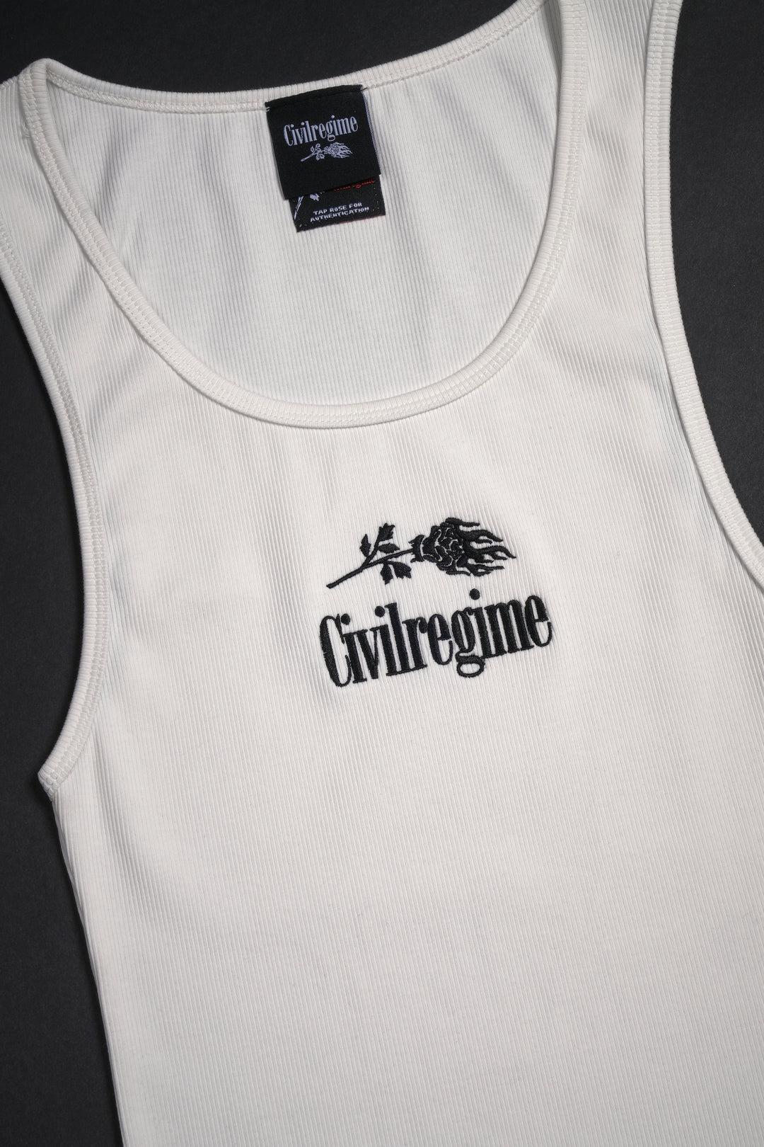 Concrete Sleeveless Undershirt in White