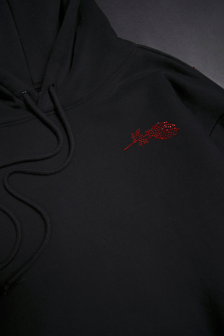 Concrete Stone Regime Hoodie in Black