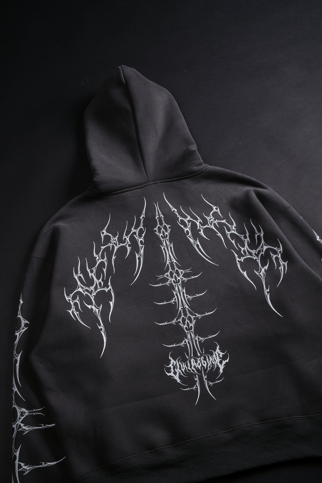 Core Brigade Zip Up Hoodie in Charcoal