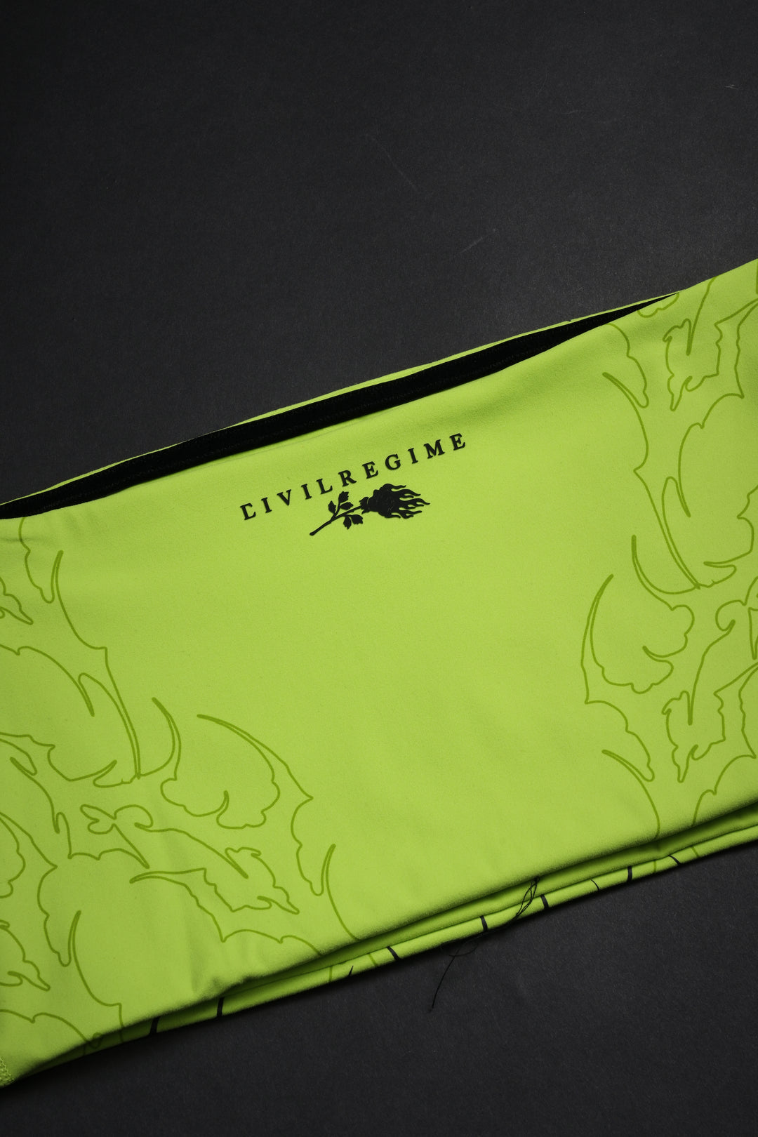 Neon Chaos Bandeau Top in Acid Green